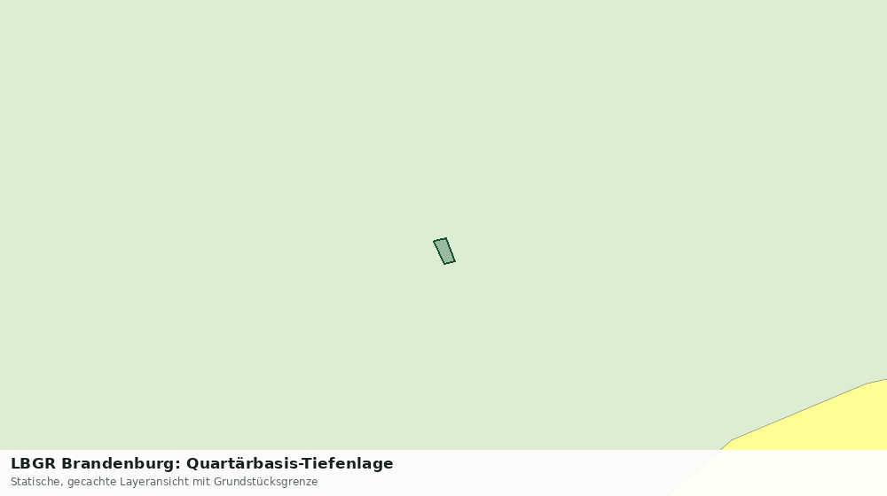 Statische Kartenansicht: LBGR Brandenburg: Quartärbasis-Tiefenlage