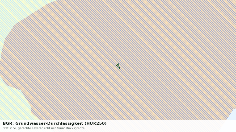 Statische Kartenansicht: BGR: Grundwasser-Durchlässigkeit (HÜK250)