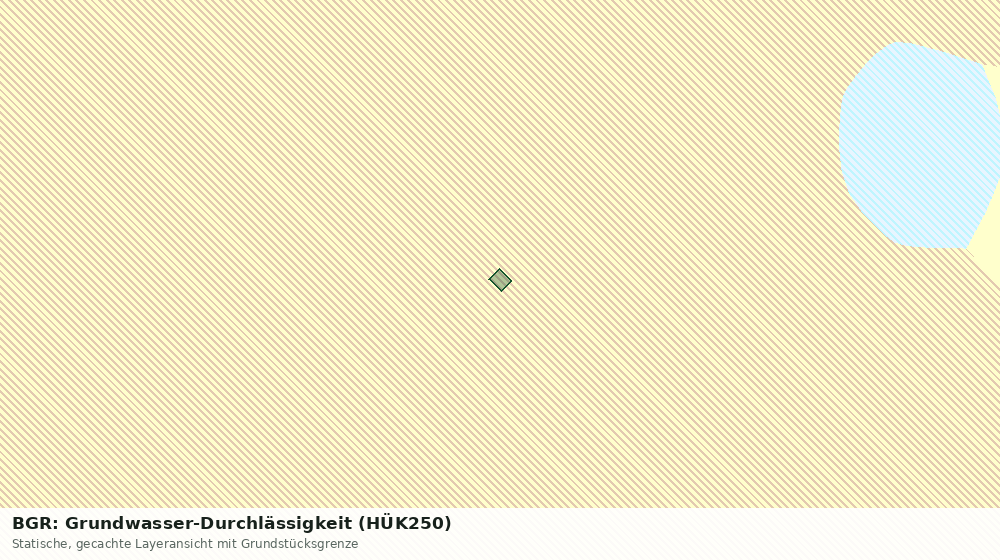 Statische Kartenansicht: BGR: Grundwasser-Durchlässigkeit (HÜK250)