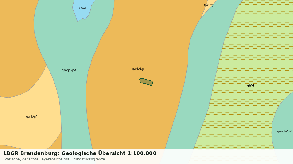 Statische Kartenansicht: LBGR Brandenburg: Geologische Übersicht 1:100.000