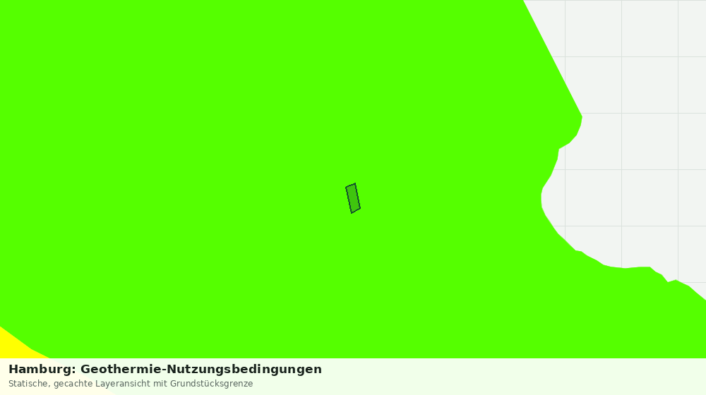 Statische Kartenansicht: Hamburg: Geothermie-Nutzungsbedingungen