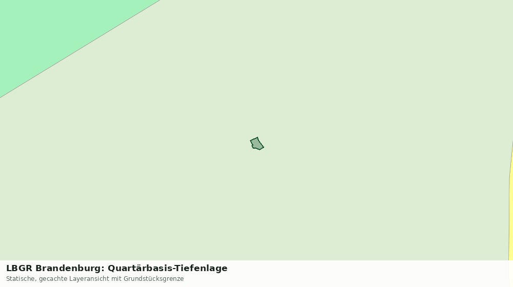 Statische Kartenansicht: LBGR Brandenburg: Quartärbasis-Tiefenlage