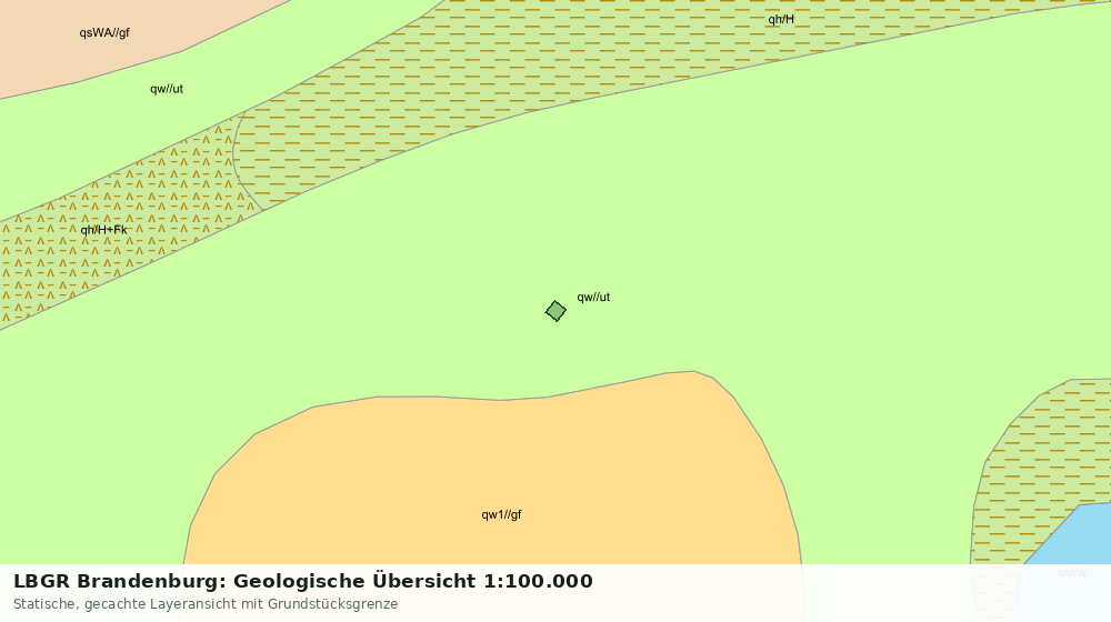 Statische Kartenansicht: LBGR Brandenburg: Geologische Übersicht 1:100.000