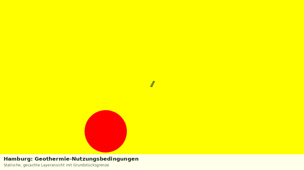 Statische Kartenansicht: Hamburg: Geothermie-Nutzungsbedingungen