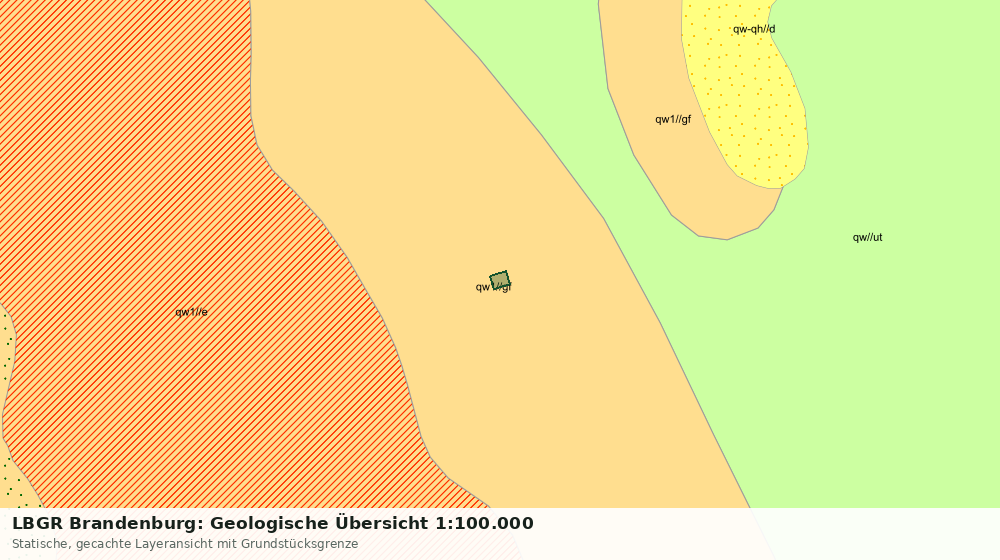 Statische Kartenansicht: LBGR Brandenburg: Geologische Übersicht 1:100.000