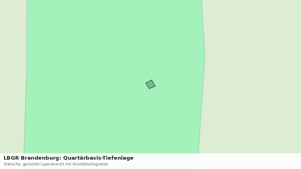 Statische Kartenansicht: LBGR Brandenburg: Quartärbasis-Tiefenlage