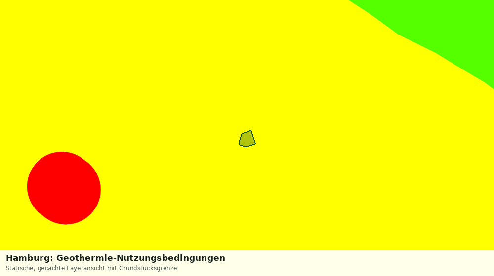 Statische Kartenansicht: Hamburg: Geothermie-Nutzungsbedingungen