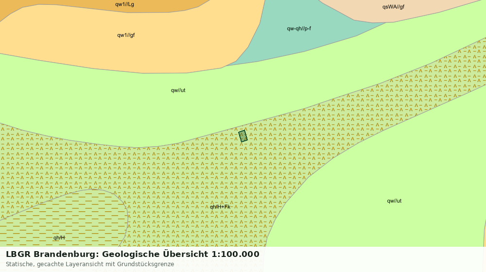 Statische Kartenansicht: LBGR Brandenburg: Geologische Übersicht 1:100.000