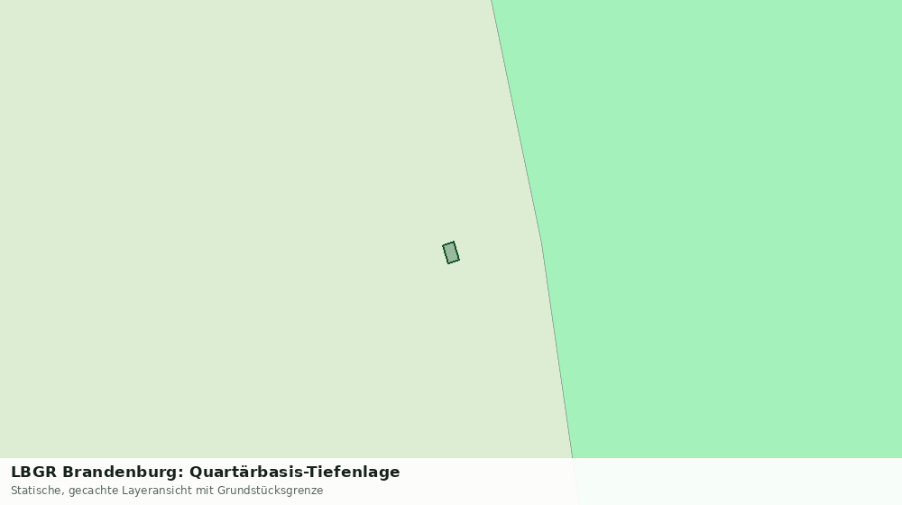 Statische Kartenansicht: LBGR Brandenburg: Quartärbasis-Tiefenlage