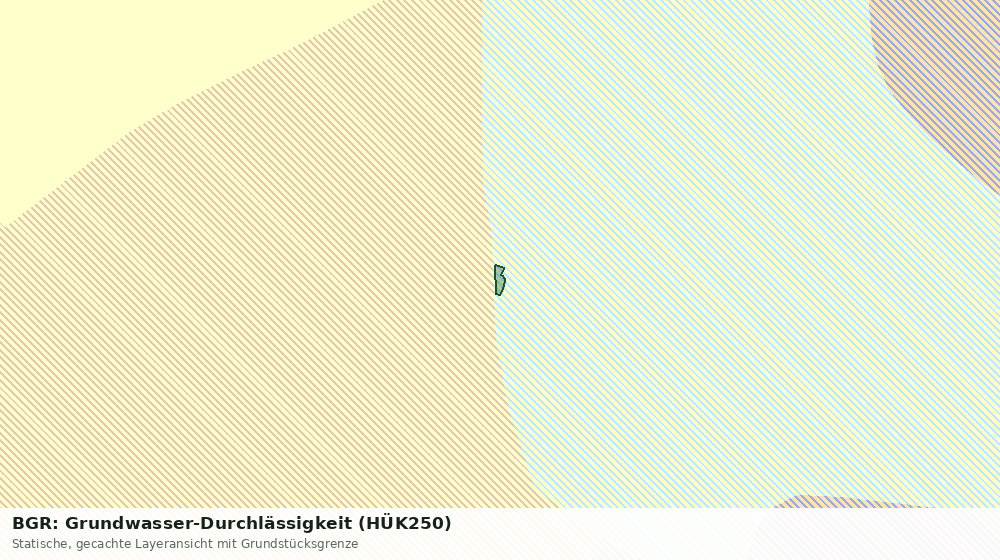 Statische Kartenansicht: BGR: Grundwasser-Durchlässigkeit (HÜK250)