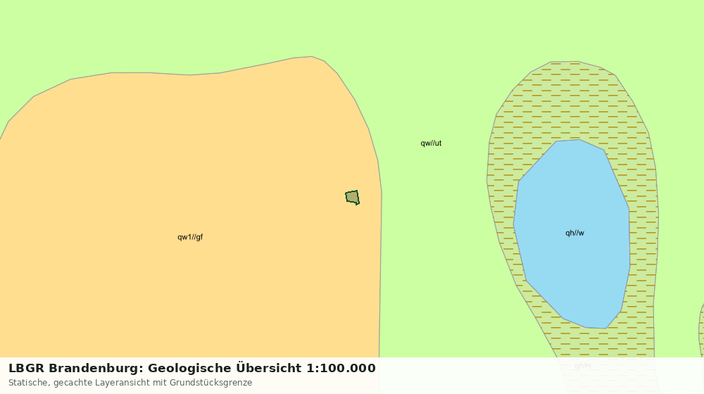 Statische Kartenansicht: LBGR Brandenburg: Geologische Übersicht 1:100.000