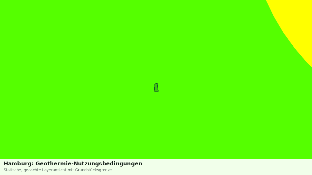 Statische Kartenansicht: Hamburg: Geothermie-Nutzungsbedingungen