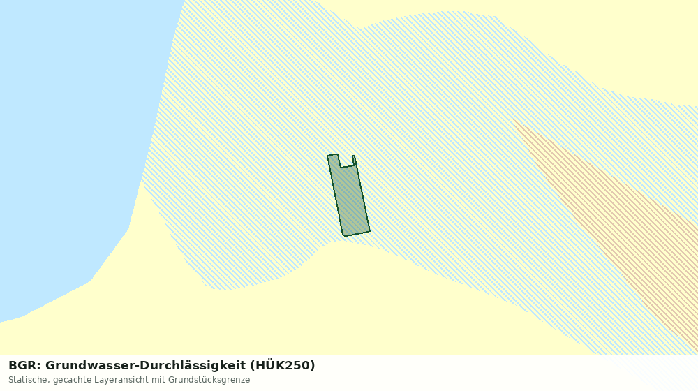 Statische Kartenansicht: BGR: Grundwasser-Durchlässigkeit (HÜK250)