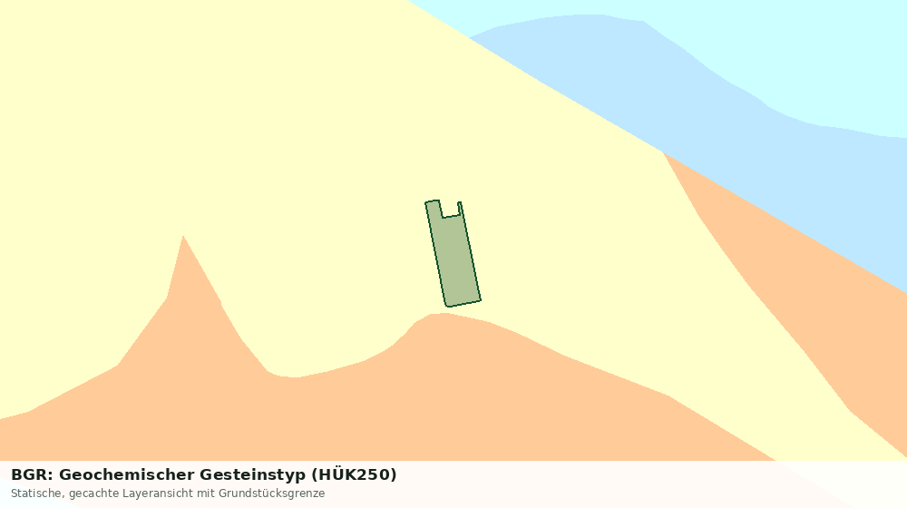 Statische Kartenansicht: BGR: Geochemischer Gesteinstyp (HÜK250)