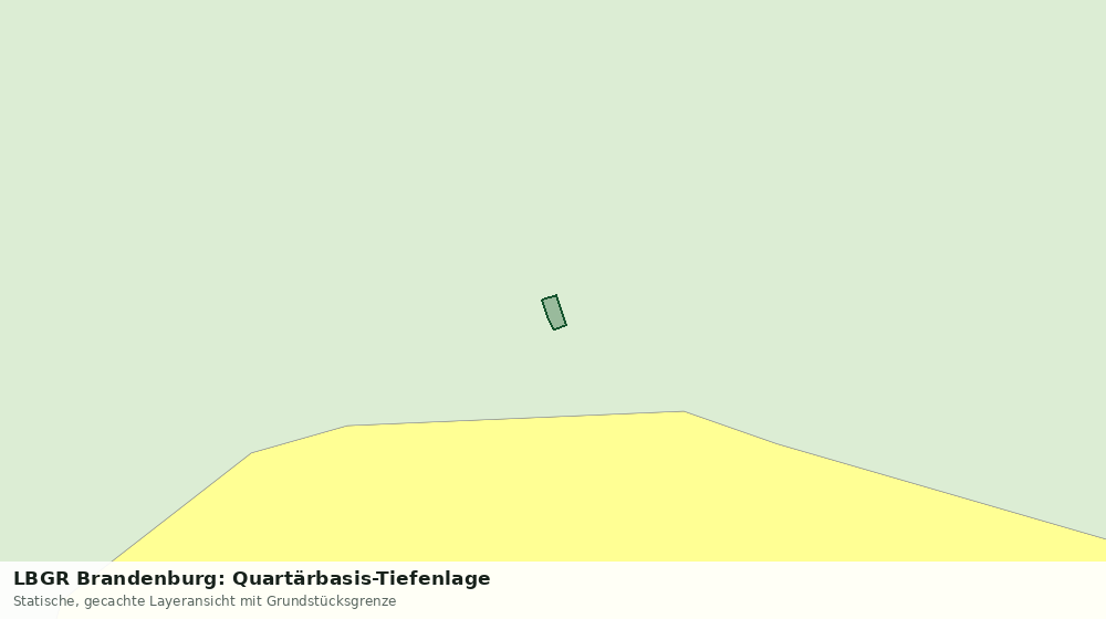 Statische Kartenansicht: LBGR Brandenburg: Quartärbasis-Tiefenlage
