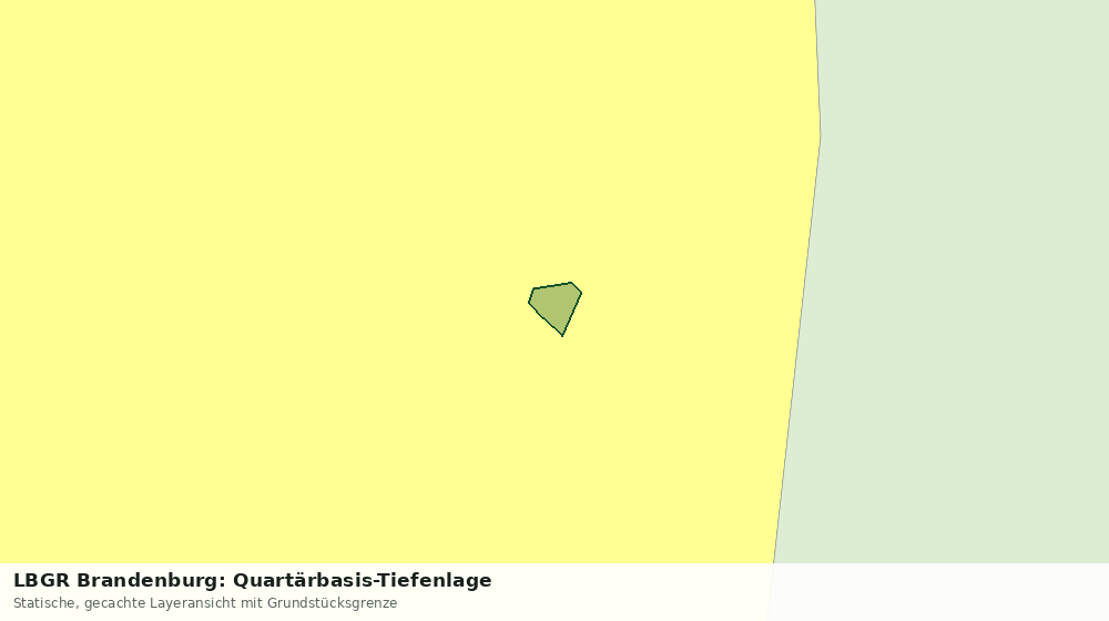 Statische Kartenansicht: LBGR Brandenburg: Quartärbasis-Tiefenlage