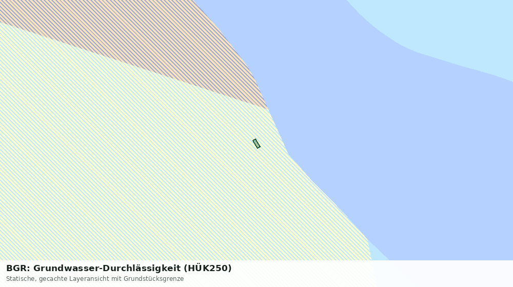 Statische Kartenansicht: BGR: Grundwasser-Durchlässigkeit (HÜK250)