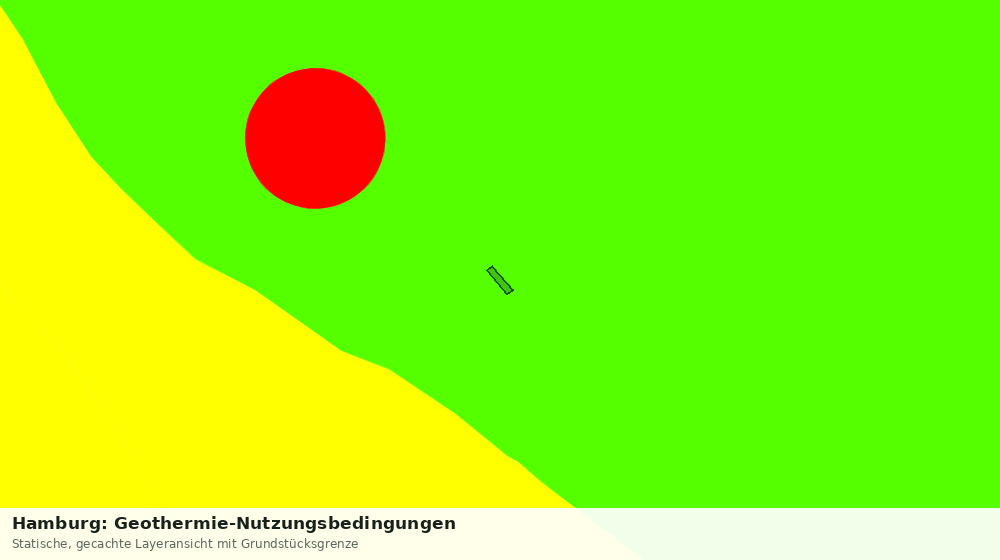 Statische Kartenansicht: Hamburg: Geothermie-Nutzungsbedingungen