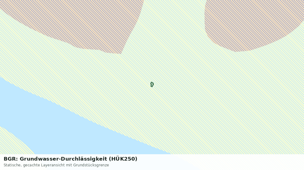 Statische Kartenansicht: BGR: Grundwasser-Durchlässigkeit (HÜK250)