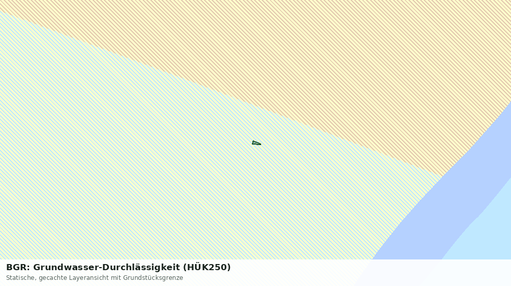 Statische Kartenansicht: BGR: Grundwasser-Durchlässigkeit (HÜK250)