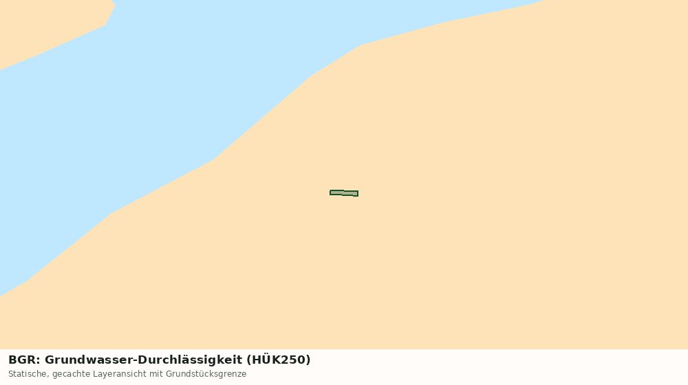 Statische Kartenansicht: BGR: Grundwasser-Durchlässigkeit (HÜK250)