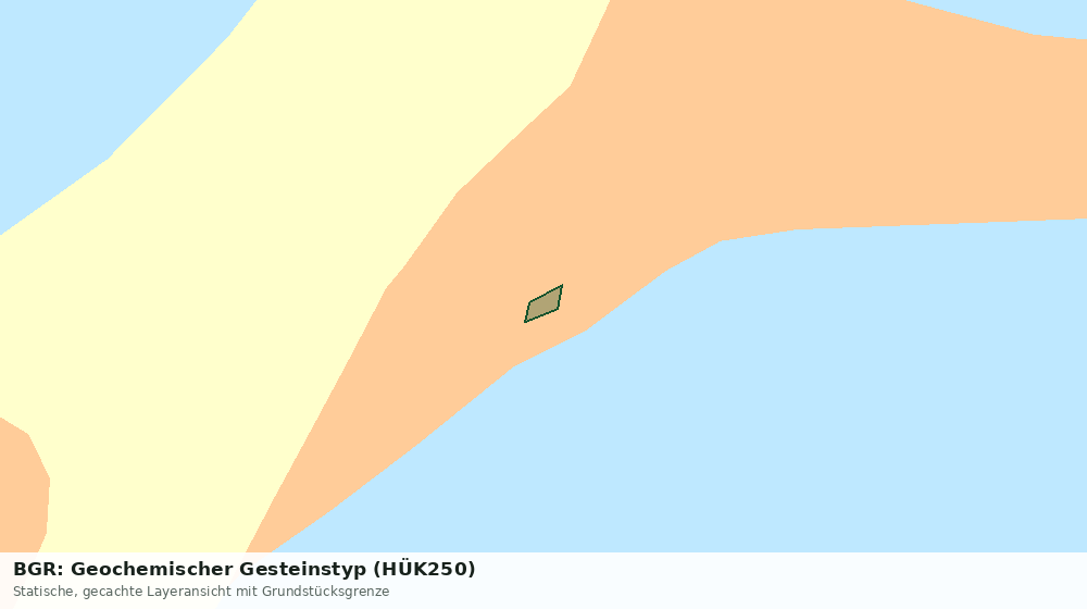 Statische Kartenansicht: BGR: Geochemischer Gesteinstyp (HÜK250)
