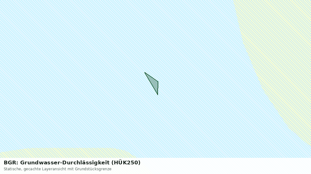 Statische Kartenansicht: BGR: Grundwasser-Durchlässigkeit (HÜK250)