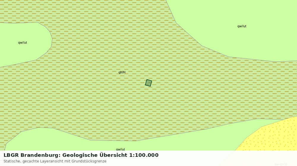 Statische Kartenansicht: LBGR Brandenburg: Geologische Übersicht 1:100.000