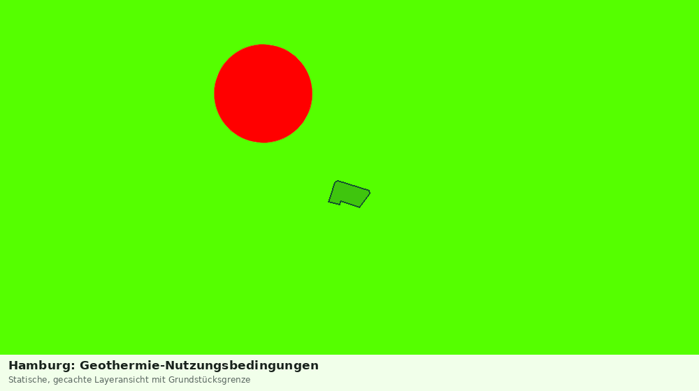 Statische Kartenansicht: Hamburg: Geothermie-Nutzungsbedingungen