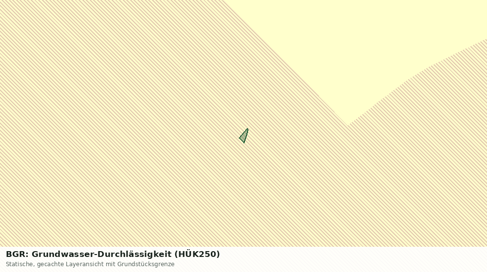 Statische Kartenansicht: BGR: Grundwasser-Durchlässigkeit (HÜK250)