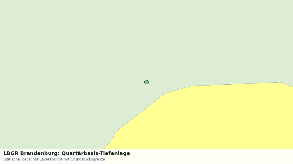 Statische Kartenansicht: LBGR Brandenburg: Quartärbasis-Tiefenlage