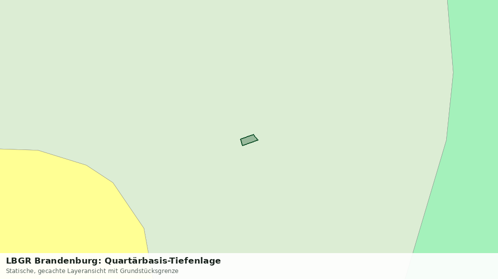 Statische Kartenansicht: LBGR Brandenburg: Quartärbasis-Tiefenlage