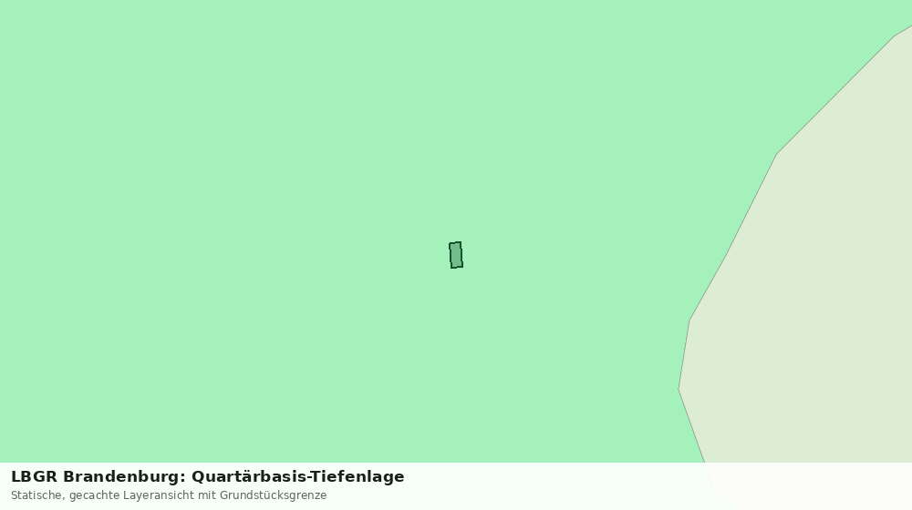 Statische Kartenansicht: LBGR Brandenburg: Quartärbasis-Tiefenlage