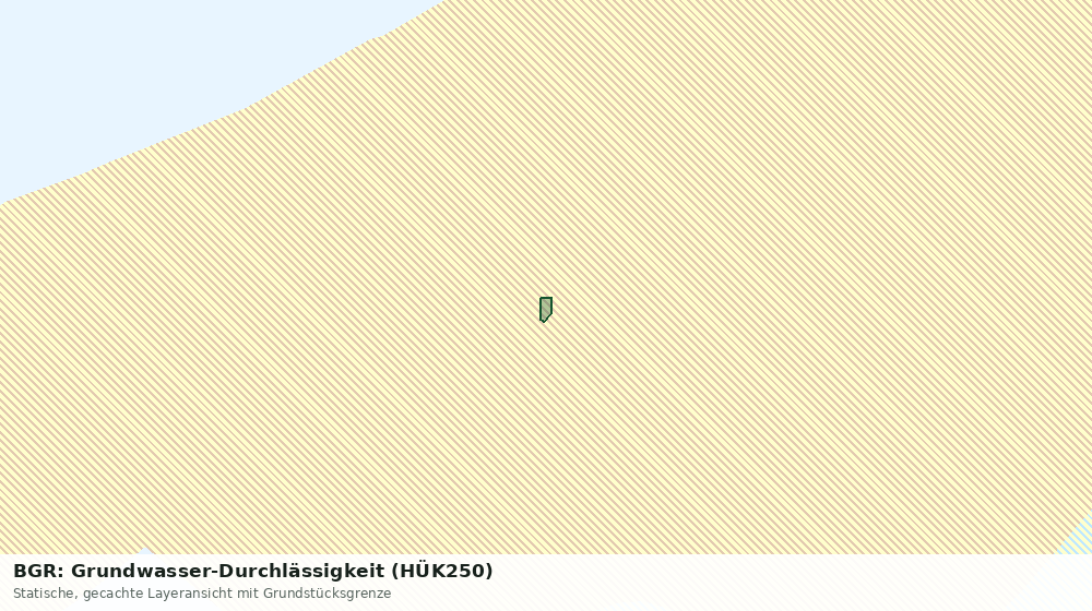 Statische Kartenansicht: BGR: Grundwasser-Durchlässigkeit (HÜK250)