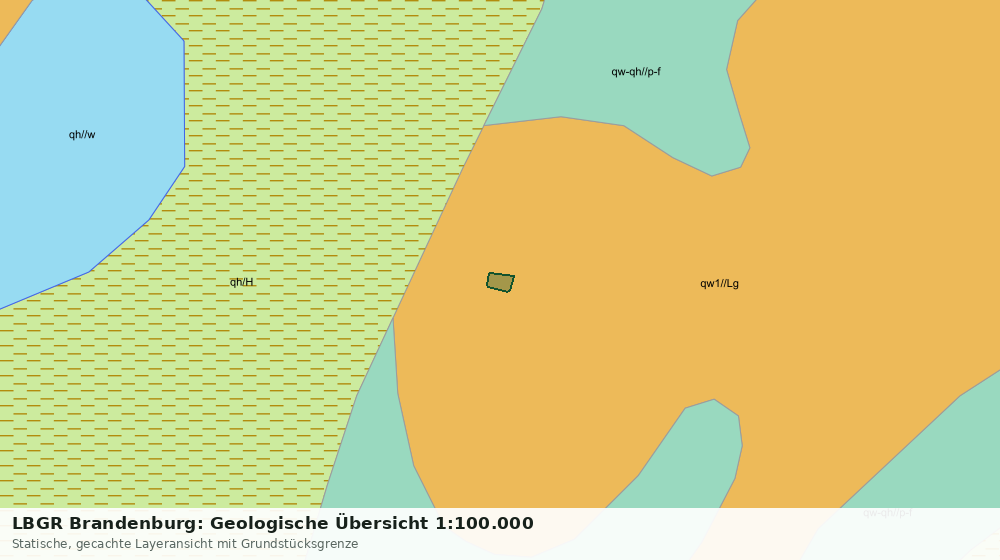 Statische Kartenansicht: LBGR Brandenburg: Geologische Übersicht 1:100.000