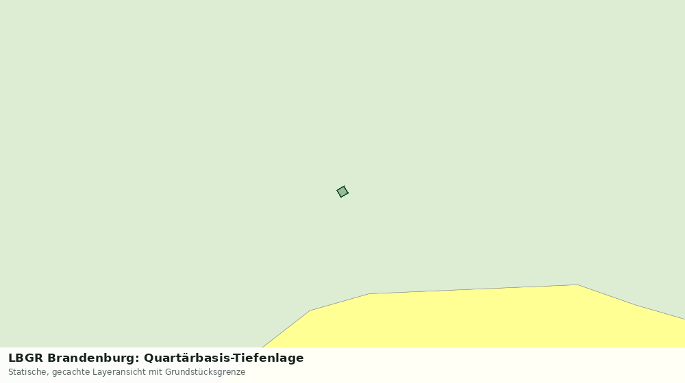 Statische Kartenansicht: LBGR Brandenburg: Quartärbasis-Tiefenlage