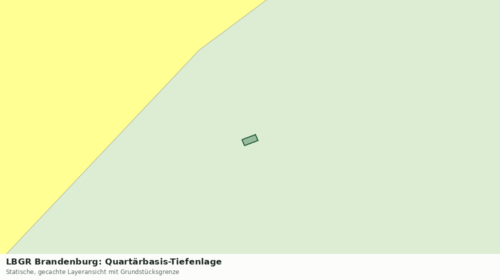 Statische Kartenansicht: LBGR Brandenburg: Quartärbasis-Tiefenlage