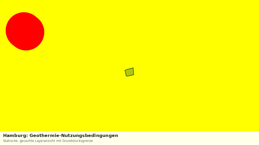 Statische Kartenansicht: Hamburg: Geothermie-Nutzungsbedingungen