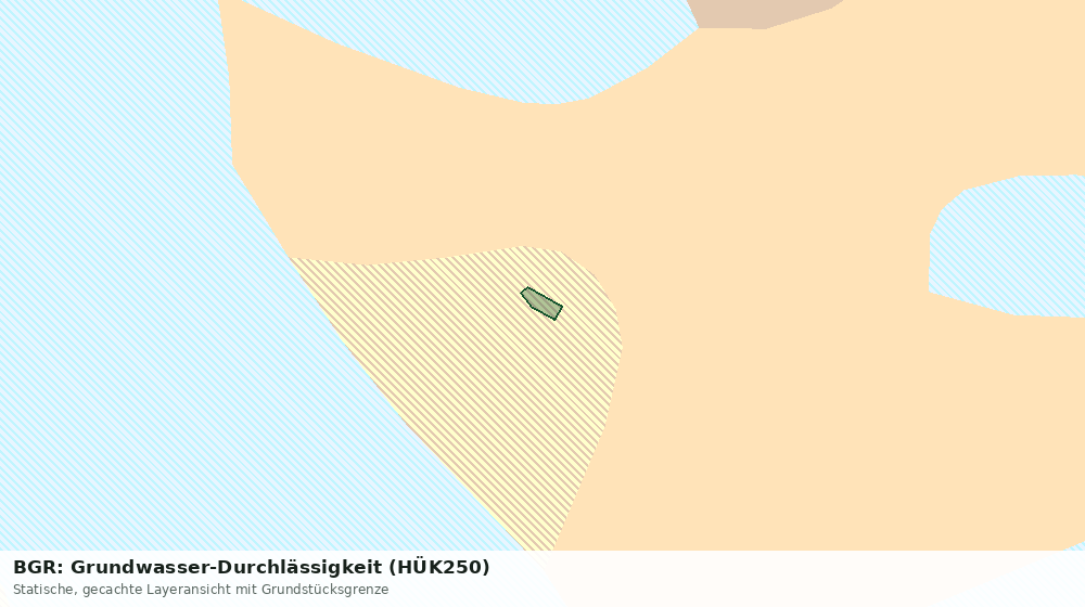 Statische Kartenansicht: BGR: Grundwasser-Durchlässigkeit (HÜK250)