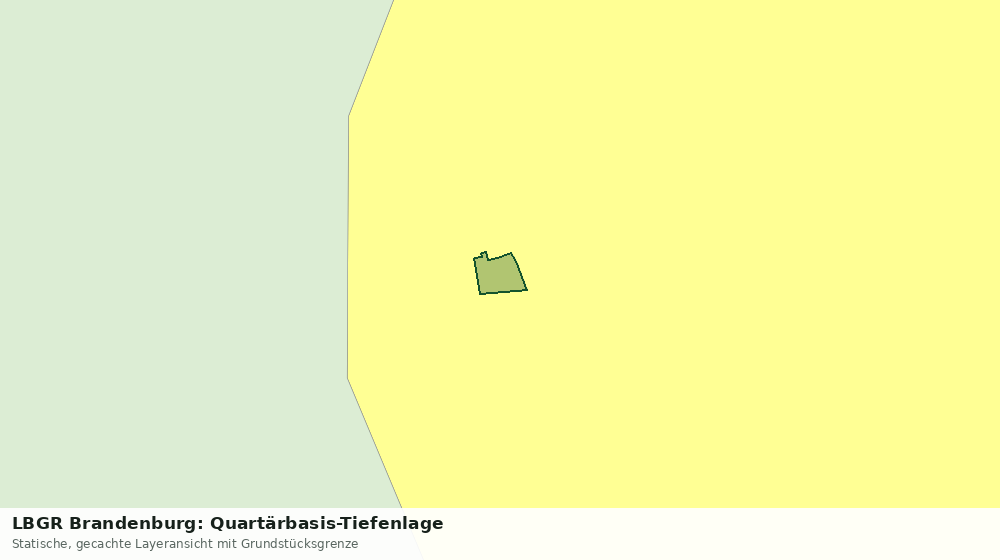 Statische Kartenansicht: LBGR Brandenburg: Quartärbasis-Tiefenlage