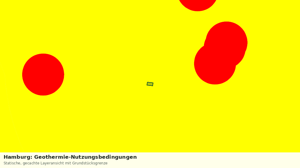 Statische Kartenansicht: Hamburg: Geothermie-Nutzungsbedingungen