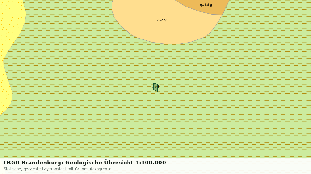 Statische Kartenansicht: LBGR Brandenburg: Geologische Übersicht 1:100.000