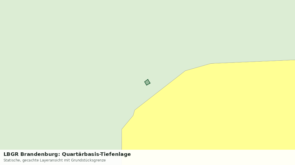 Statische Kartenansicht: LBGR Brandenburg: Quartärbasis-Tiefenlage