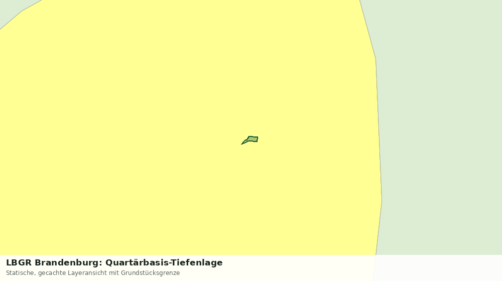 Statische Kartenansicht: LBGR Brandenburg: Quartärbasis-Tiefenlage