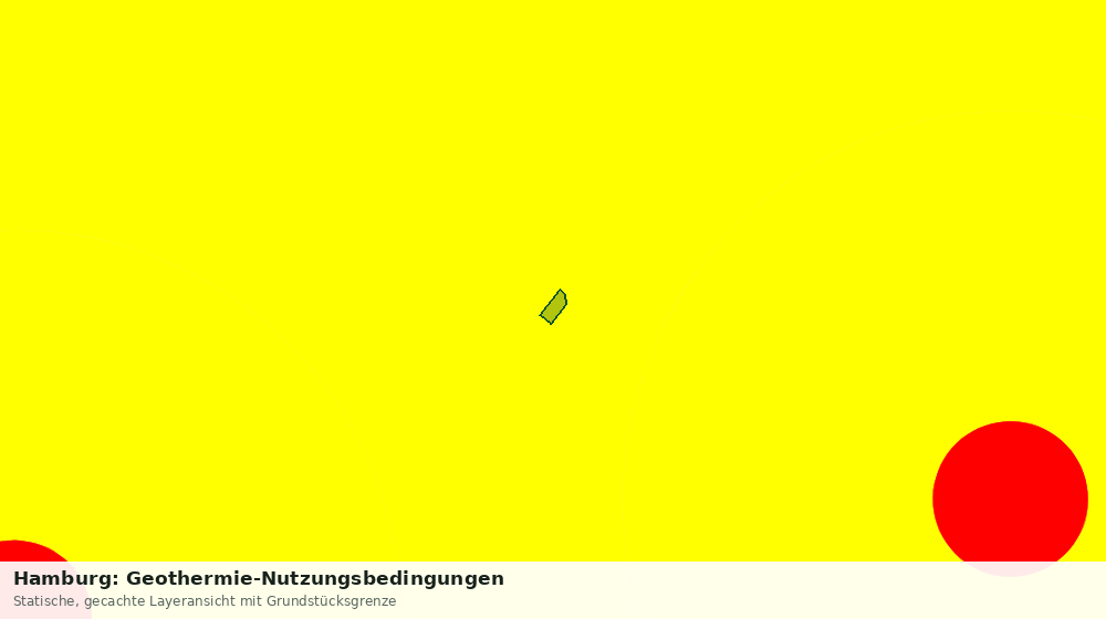 Statische Kartenansicht: Hamburg: Geothermie-Nutzungsbedingungen