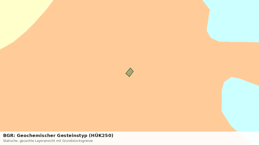 Statische Kartenansicht: BGR: Geochemischer Gesteinstyp (HÜK250)