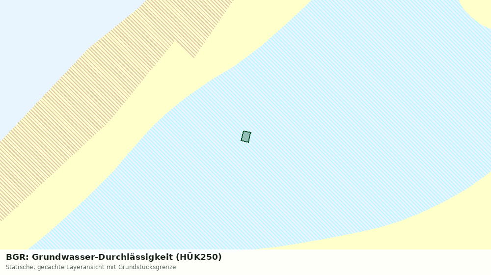 Statische Kartenansicht: BGR: Grundwasser-Durchlässigkeit (HÜK250)