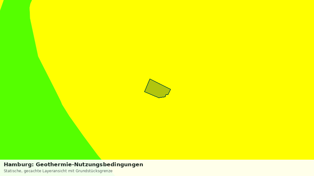 Statische Kartenansicht: Hamburg: Geothermie-Nutzungsbedingungen