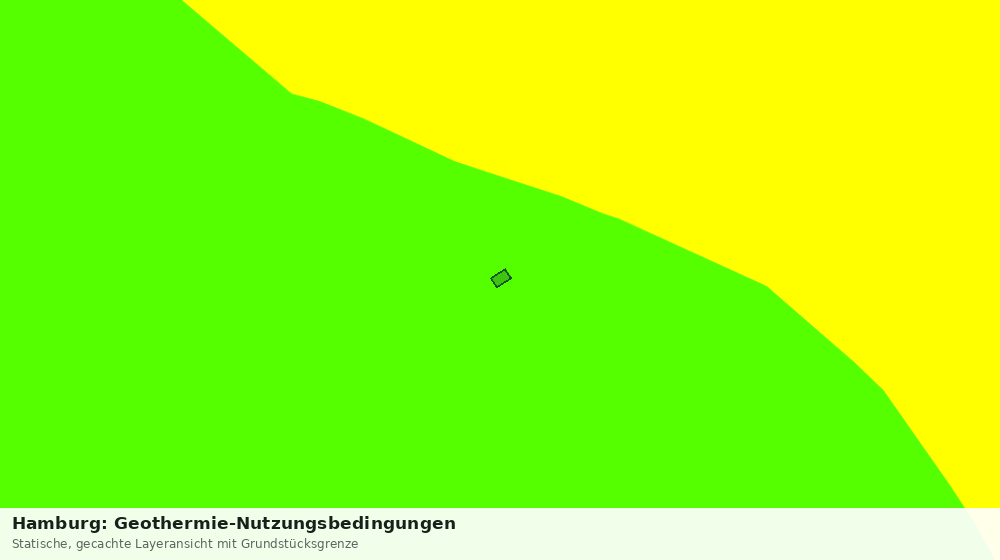 Statische Kartenansicht: Hamburg: Geothermie-Nutzungsbedingungen
