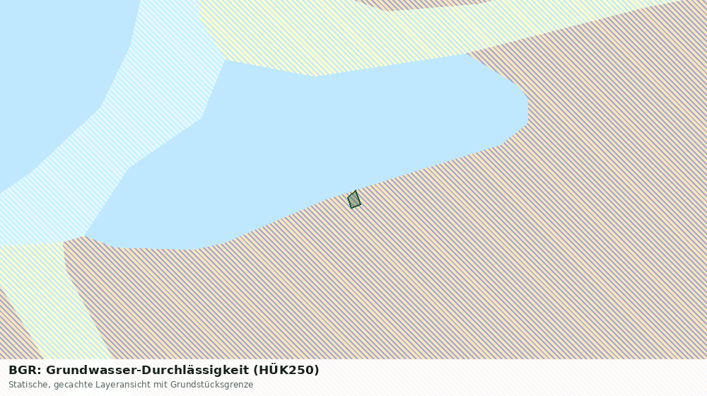 Statische Kartenansicht: BGR: Grundwasser-Durchlässigkeit (HÜK250)